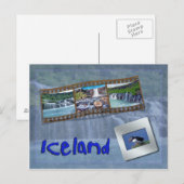 Island Postkarte (Vorne/Hinten)