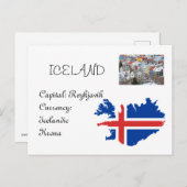 Island Postkarte (Vorne/Hinten)