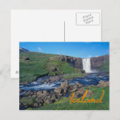 Island Postkarte (Vorne/Hinten)