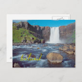 Island Postkarte (Vorne/Hinten)