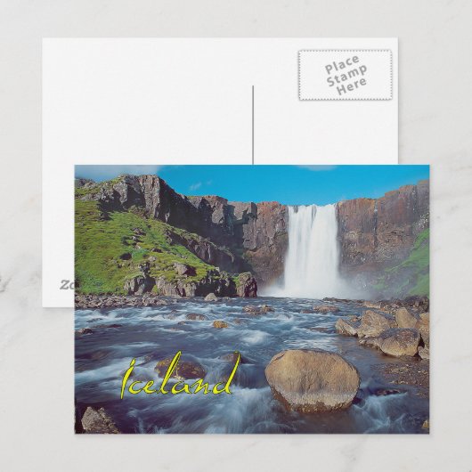 Island Postkarte (Vorne/Hinten)