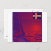 Island Postkarte (Vorne/Hinten)