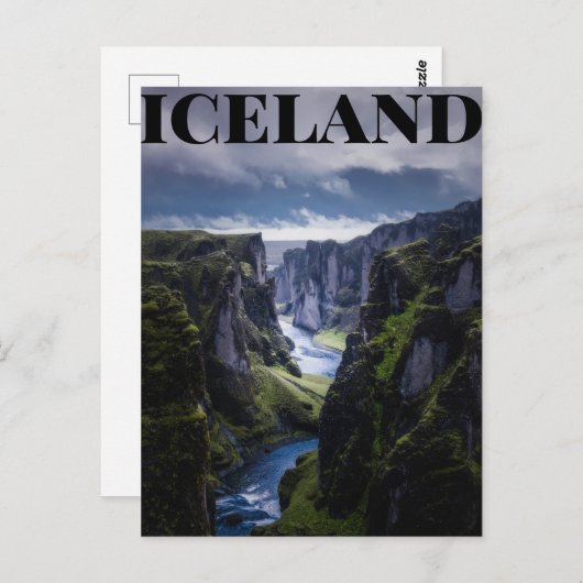 Island Postkarte (Vorne/Hinten)