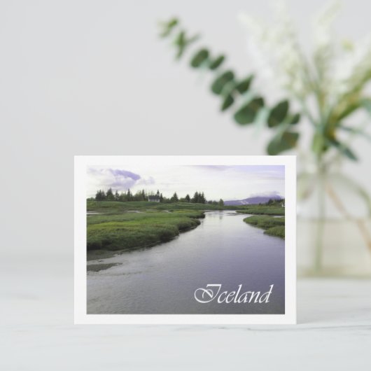 Island Postkarte (Stehend Vorderseite)