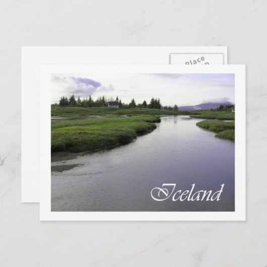 Island Postkarte (Vorne/Hinten)