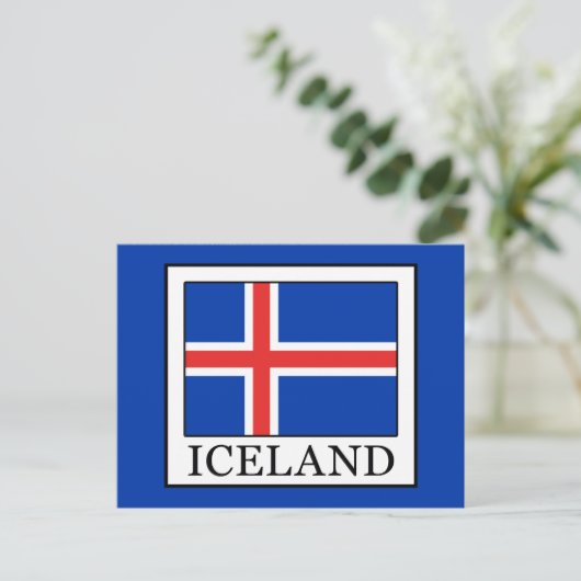 Island Postkarte (Stehend Vorderseite)