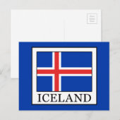 Island Postkarte (Vorne/Hinten)