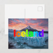 Island Postkarte (Vorne/Hinten)