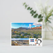 Island Postkarte (Stehend Vorderseite)