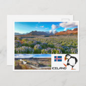 Island Postkarte (Vorne/Hinten)