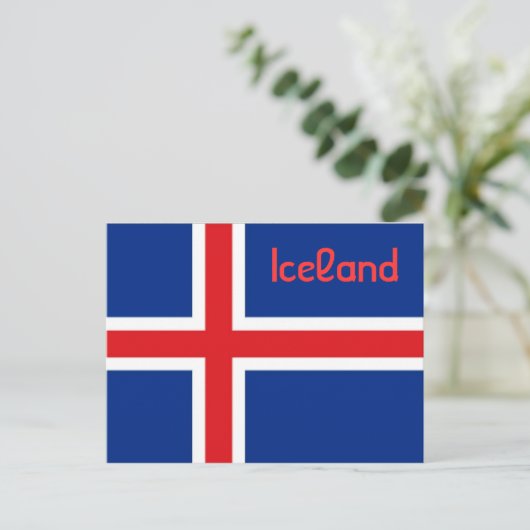 Island Postkarte (Stehend Vorderseite)