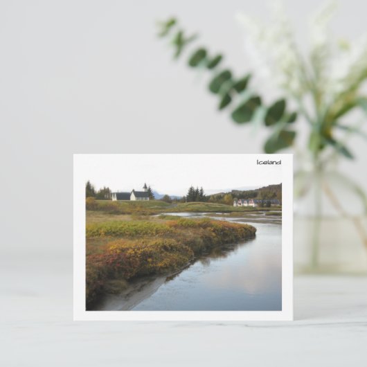 Island Postkarte (Stehend Vorderseite)