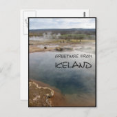 Island Postkarte (Vorne/Hinten)