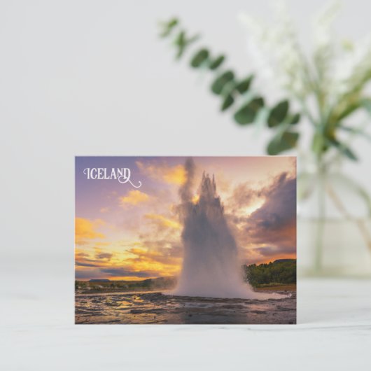 Island Postkarte (Stehend Vorderseite)