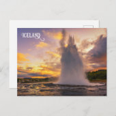 Island Postkarte (Vorne/Hinten)