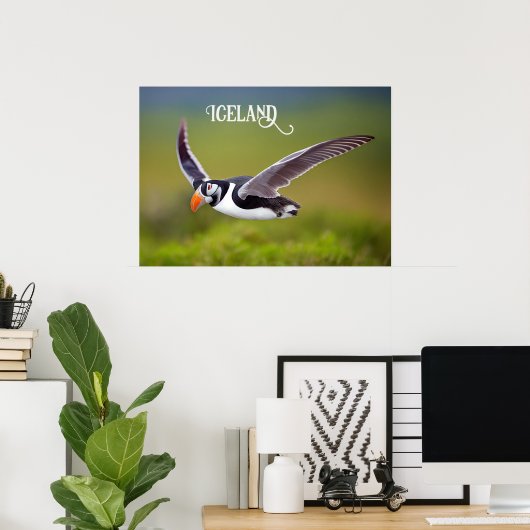Island Puffin Poster (Heimbüro)