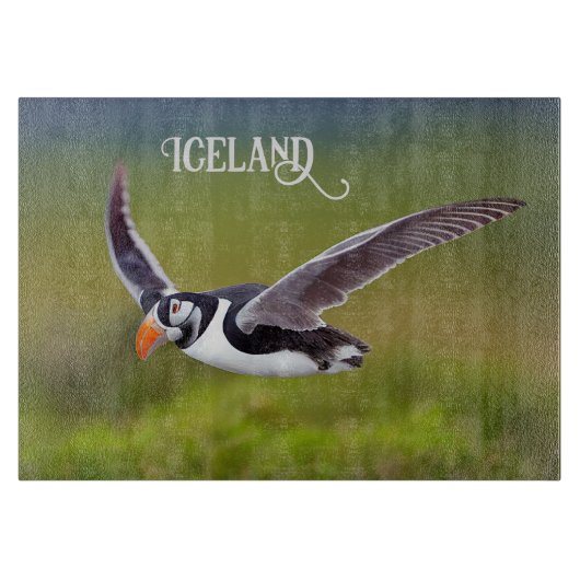 Island Puffin Schneidebrett (Vorderseite)
