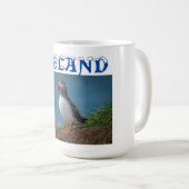 Island Puffin Souvenir Tasse (VorderseiteRechts)