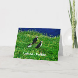 Island - Puffins Karte