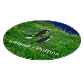 Island - Puffins Schneidebrett (Ecke)