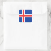 Island Quadratischer Aufkleber (Tasche)