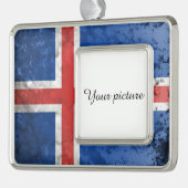 Island Rahmen-Ornament Silber (Links)