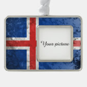 Island Rahmen-Ornament Silber (Vorderseite)