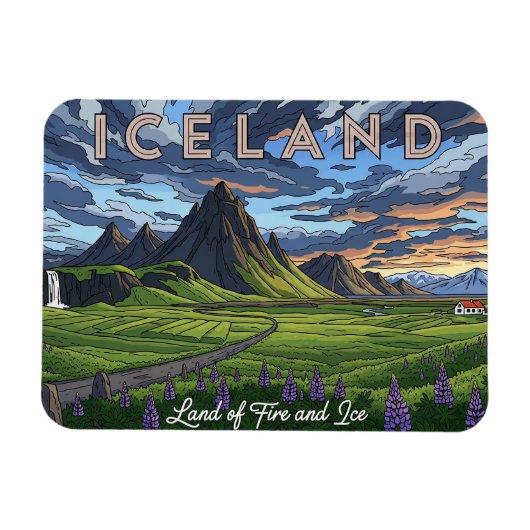 Island Reisen Magnet (Horizontal)