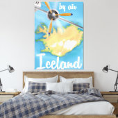 Island-Reiseplakat Leinwanddruck (Insitu (Schlafzimmer))