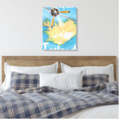 Island-Reiseplakat Leinwanddruck (Insitu (Schlafzimmer))