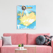 Island-Reiseplakat Leinwanddruck (Insitu (Wohnzimmer))