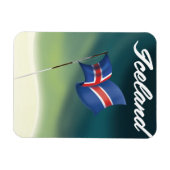 Island-Reiseplakat Magnet (Horizontal)