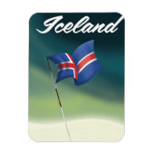 Island-Reiseplakat Magnet (Vertikal)