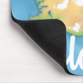 Island-Reiseplakat Mousepad (Ecke)