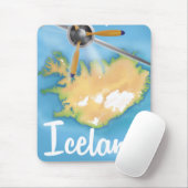 Island-Reiseplakat Mousepad (Mit Mouse)