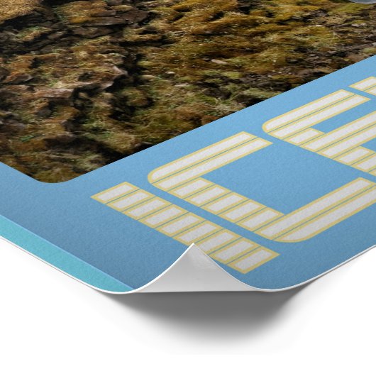 Island Reiseplakat Poster (Ecke)