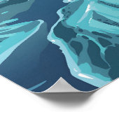 Island Reiseplakat Poster (Ecke)
