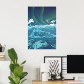 Island Reiseplakat Poster (Heimbüro)