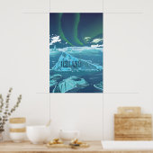 Island Reiseplakat Poster (Küche)