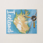 Island-Reiseplakat Puzzle (Horizontal)