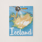 Island-Reiseplakat Puzzle (Vertikal)