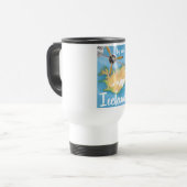 Island-Reiseplakat Reisebecher (Vorderseite Links)