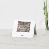 Island Resort Beach Reiseziel Vielen Dank Dankeskarte (Rückseite)