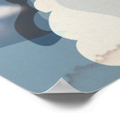 Island Retro Landscape Travel Poster (Ecke)