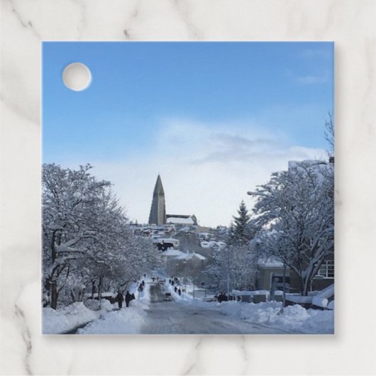 Island Reykjavik Geschenkanhänger (Vorderseite)