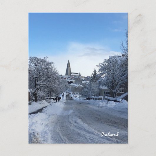 Island Reykjavik Postkarte (Vorderseite)