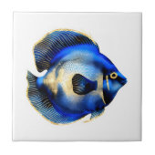 Island Riff Goldblauer Hippie-Tang-Strand Fliese (Vorderseite)