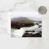 Island ruft Notecards an Mitteilungskarte (Vorderseite/Rückseite Beispiel)