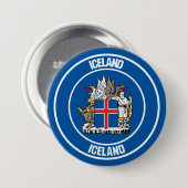 Island-RundEmblem Button (Vorne & Hinten)
