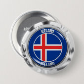 Island-RundEmblem Button (Vorne & Hinten)